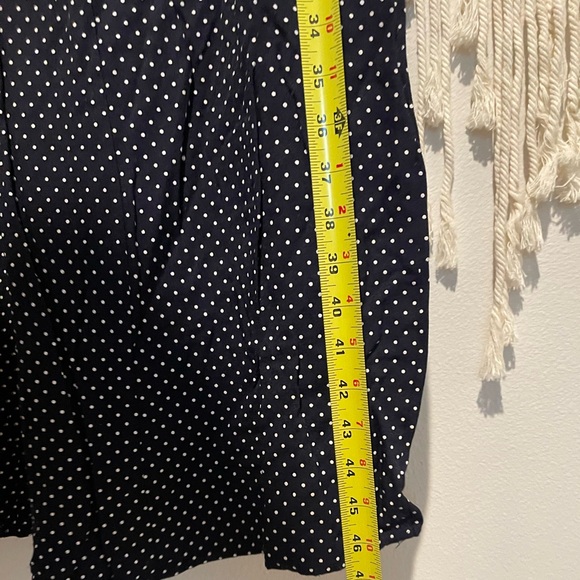 Vintage Midnight Blue Polka Dot Pencil Dress Sz S - Picture 5 of 7